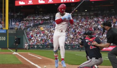 Phillies slugger Bryce Harper remains day-to-day with bruised right elbow | MLB