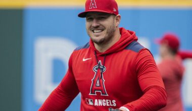 Trout returns to Angels' lineup in a new spot and has a hit in win over Guardians | MLB