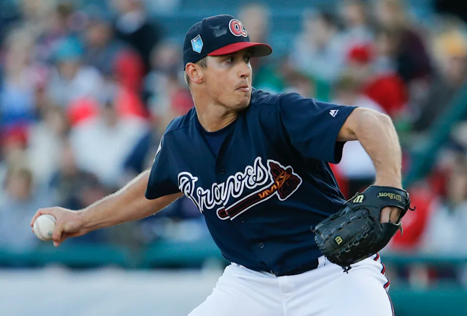 MLB pitcher Lucas Sims takes the mound for the Atlanta Braves against the Philadelphia Phillies in 2018.Reinhold Matay-Imagn Images