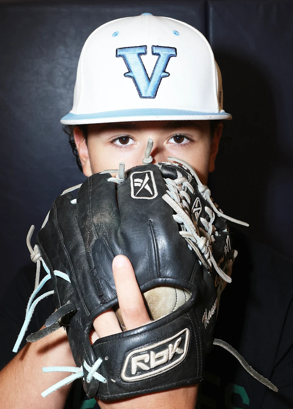 East Bridgewater Jr./Sr. High School baseball junior pitcher Manny Delcarmen on Thursday, May 22, 2025.
