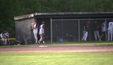 Person hospitalized after bleachers upend at high school baseball game