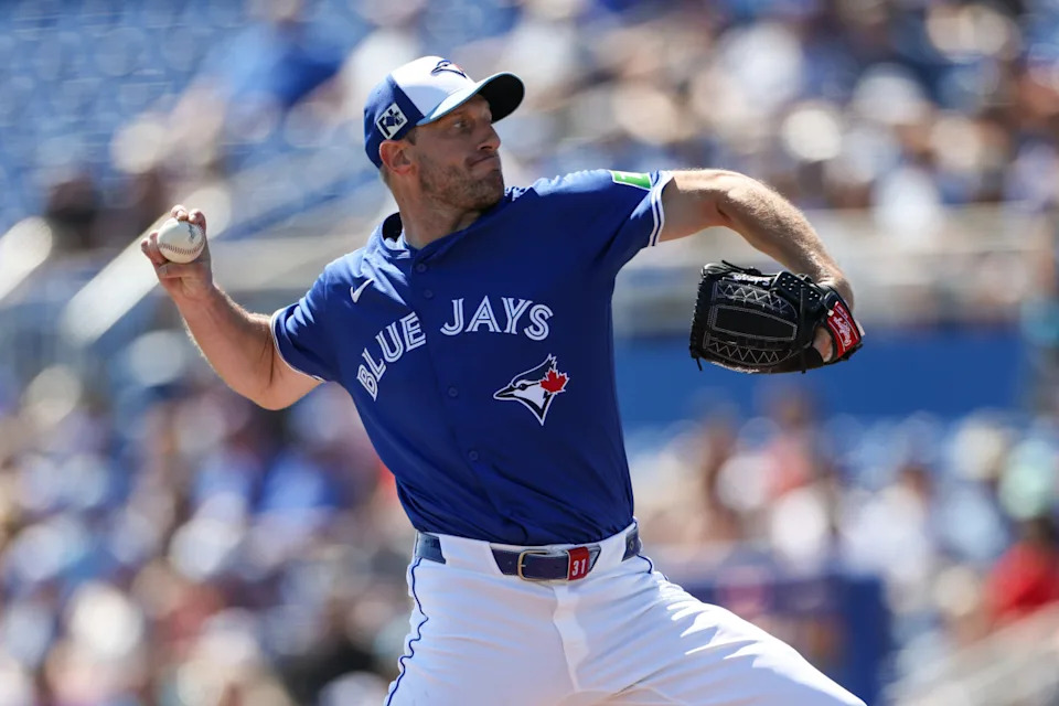Toronto Blue Jays pitcher Max Scherzer (31).Nathan Ray Seebeck-Imagn Images