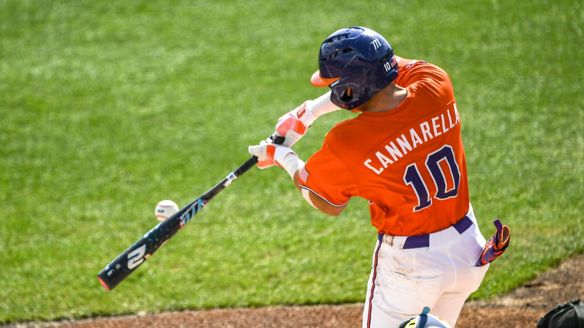 Clemson baseball OF Cam Cannarella projected top 25 pick in MLB Draft