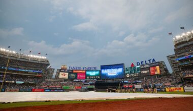 Start of Sunday's Rays-Yankees game delayed by rain