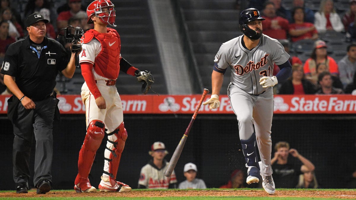 Riley Greene hits two homers in ninth inning; Tigers top Angels, 9-1