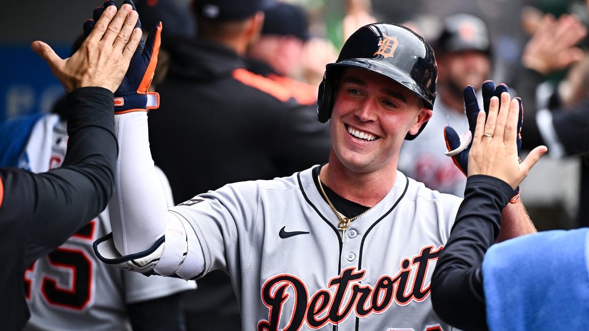 Kerry Carpenter lead way in 13-1 win vs Angels