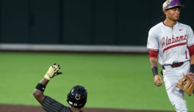 College baseball Top 25 polls see Alabama drop after SEC collapse