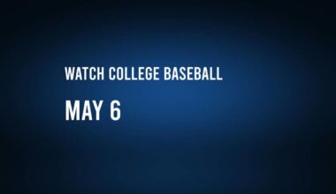 How to watch or stream college baseball on Tuesday, May 6