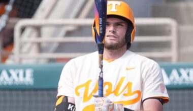 Latest MLB prospect ranking for Tennessee infielder Gavin Kilen