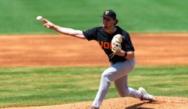 Latest MLB prospect ranking for Tennessee pitcher AJ Russell