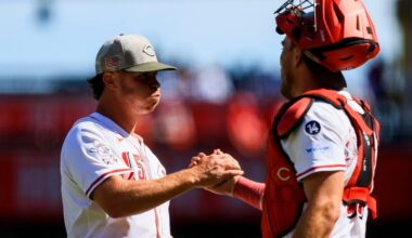 Reds jab Guardians with 'got swept in Cincinnati' shirts