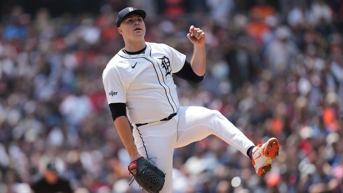 Tarik Skubal dominates Guardians with complete-game two-hitter, Tigers win