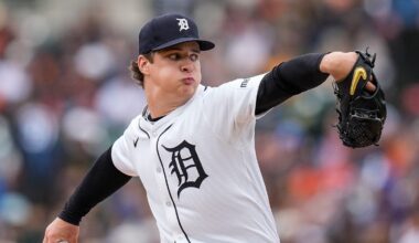 Tigers pitcher out with right elbow