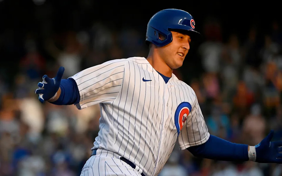 Chicago Cubs first baseman Anthony Rizzo in 2021Matt Marton-Imagn Images