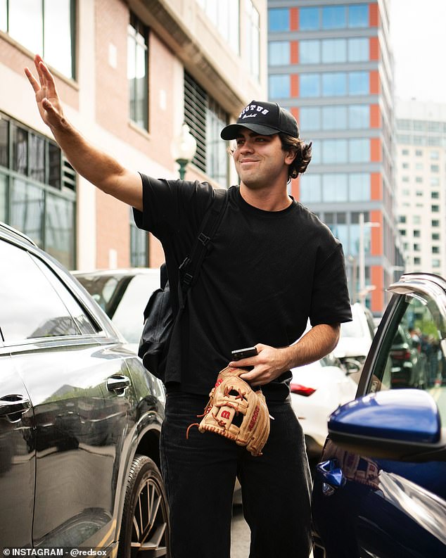 He eventually arrived to Fenway, where he was greeted before his first hacks in the big leagues