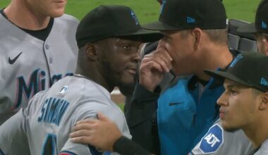 A distraught Miami Marlins infielder, Ronny Simon, let his emotions out on Tuesday evening