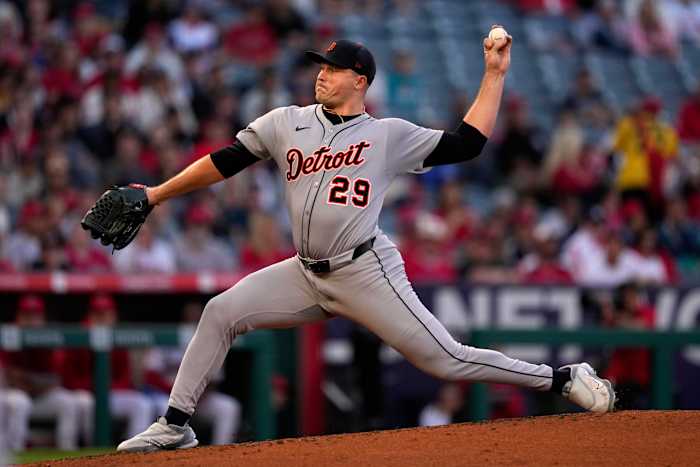 Benches clear between Detroit Tigers, Angels after exchange involving Tarik Skubal