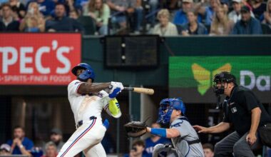 Adolis García’s walkoff blast off of former Texas Ranger Kirby Yates tops Dodgers