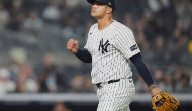Yankees’ Fernando Cruz, Marcus Stroman throw live batting practice at Dodger Stadium
