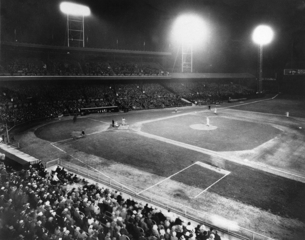 The first Major League Baseball night game played – Chicago Tribune
