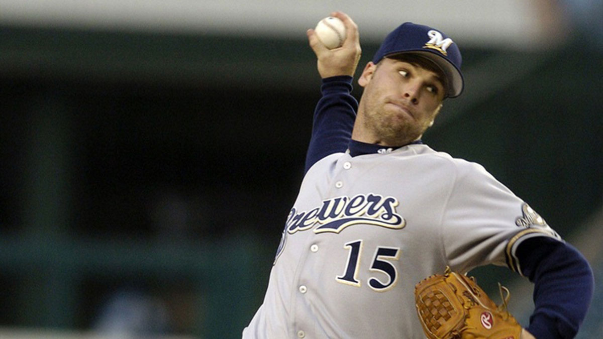 Milwaukee Brewers' Ben Sheets delivers in the second inning against the Anaheim Angels in Anaheim, Calif., Tuesday, June 8, 2004. Ben Sheets