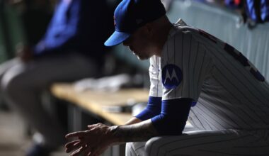 Chicago Cubs give up 9 hits in the 11th inning to lose 14-5