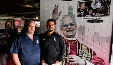 Chicago White Sox honor Pope Leo XIV with art at Rate Field