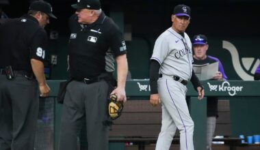 Prior to series vs. Texas Rangers in Arlington, Colorado Rockies fire manager Bud Black