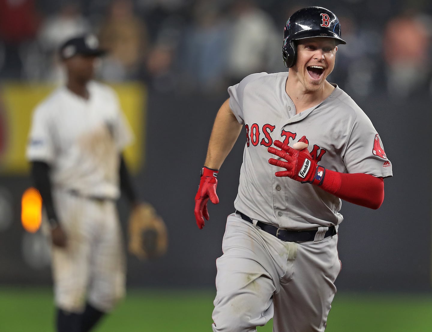 Brock Holt became the first player in MLB postseason history to hit for the cycle when he did so in Game 3 of the 2018 ALDS.