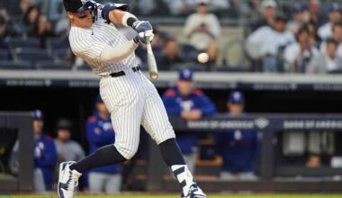 Judge homers late and Yankees beat Rangers 5-2 behind Warren and Rice