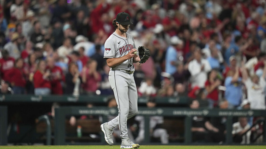 Arizona Diamondbacks starting pitcher Zac Gallen...