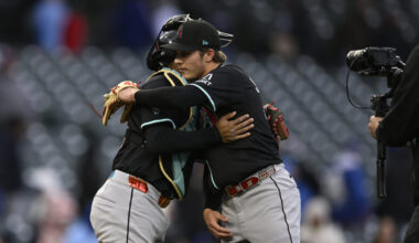 Arizona Diamondbacks closing pitcher Drey Jameson...