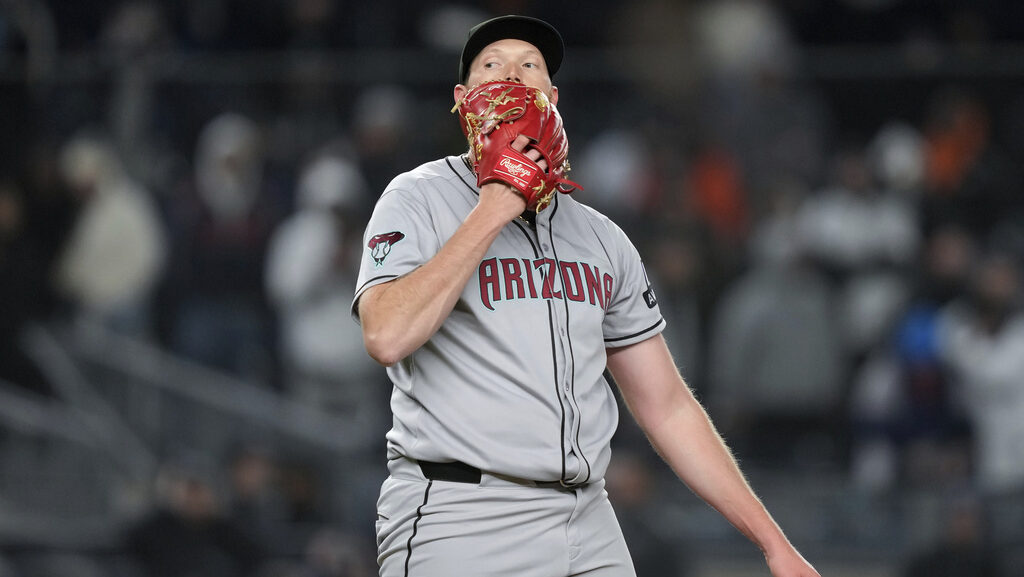 Arizona Diamondbacks pitcher A.J. Puk...