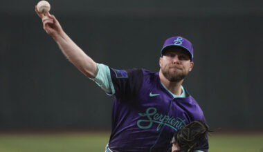 Arizona Diamondbacks pitcher Corbin Burnes...