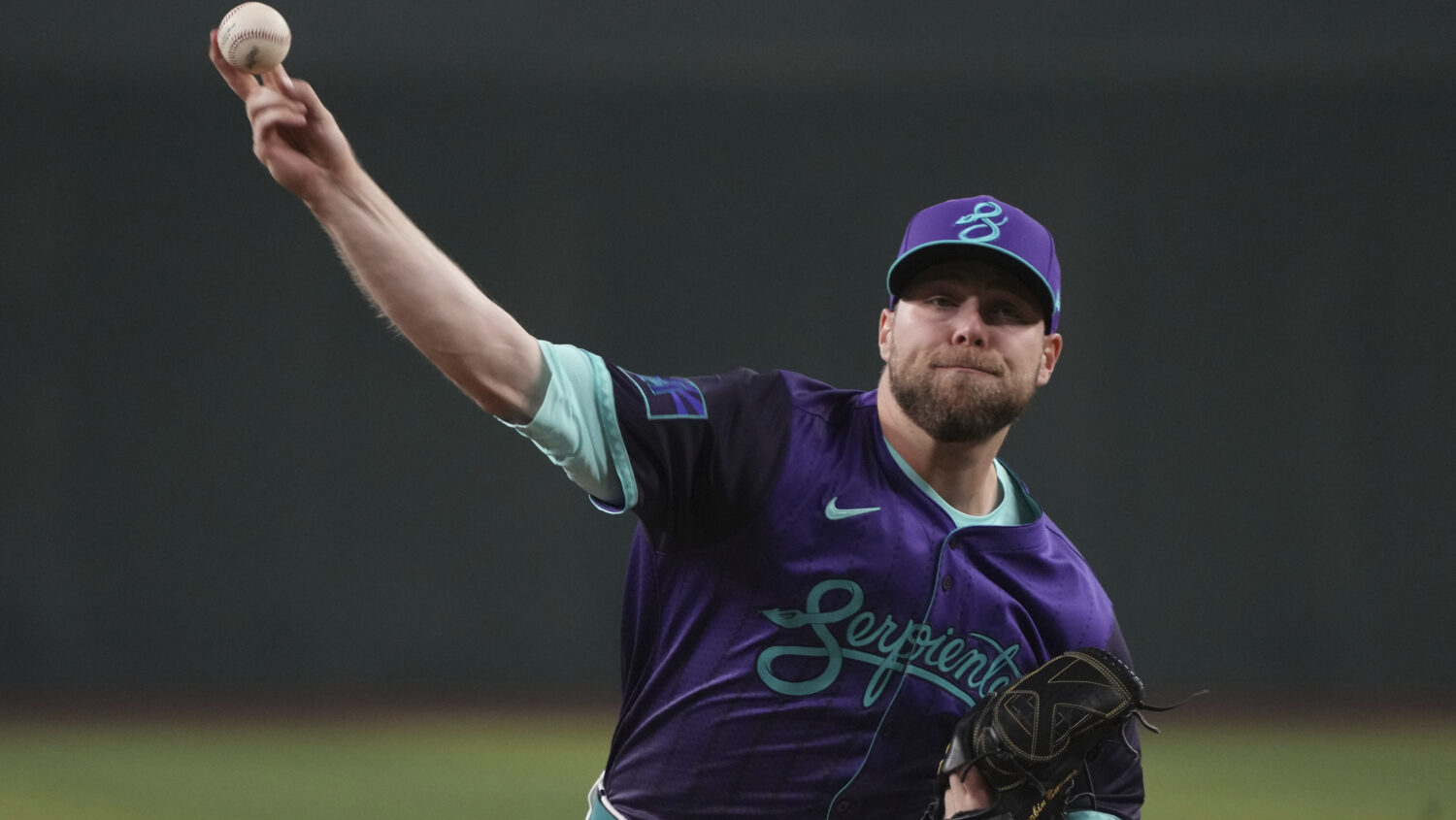 Arizona Diamondbacks pitcher Corbin Burnes...