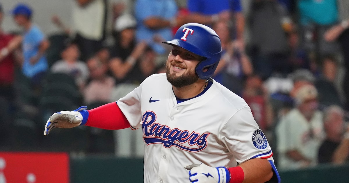 ‘Confident, more relaxed’ Jake Burger debuts in Rangers-Astros rivalry with clutch homer