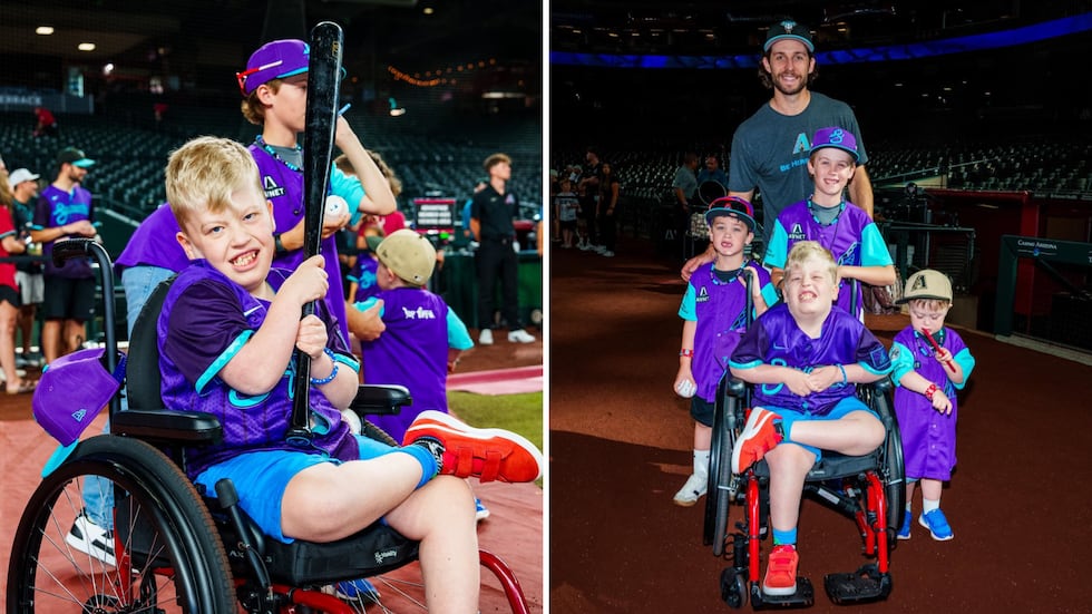 Eight-year-old Ben Willis was named an official Arizona Diamondback!