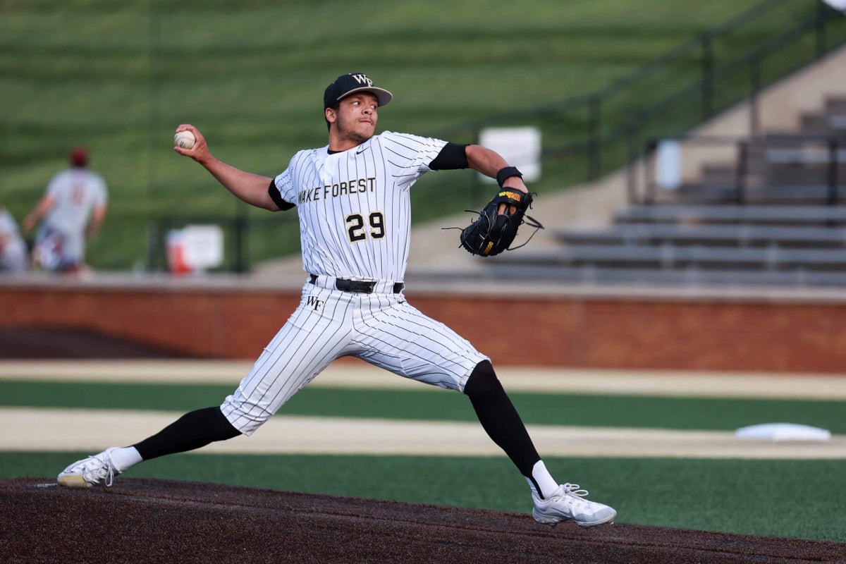 Reds select Wake Forest pitcher Chase Burns with the second pick in the 2024 MLB Draft