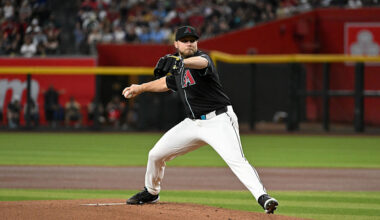 Corbin Burnes #39 of the Arizona Diamondbacks...