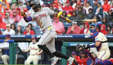 Geraldo Perdomo #2 of the Arizona Diamondbacks...