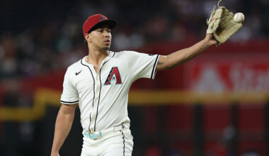D-backs relief pitcher Justin Martinez...