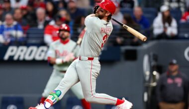 Phillies bounce back with huge nights from Harper and Suarez – NBC Sports Philadelphia