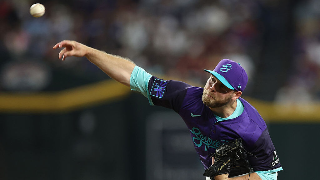 Starting pitcher Corbin Burnes #39 of the Arizona Diamondbacks...