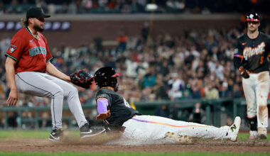 LaMonte Wade Jr. #31 of the San Francisco Giants...