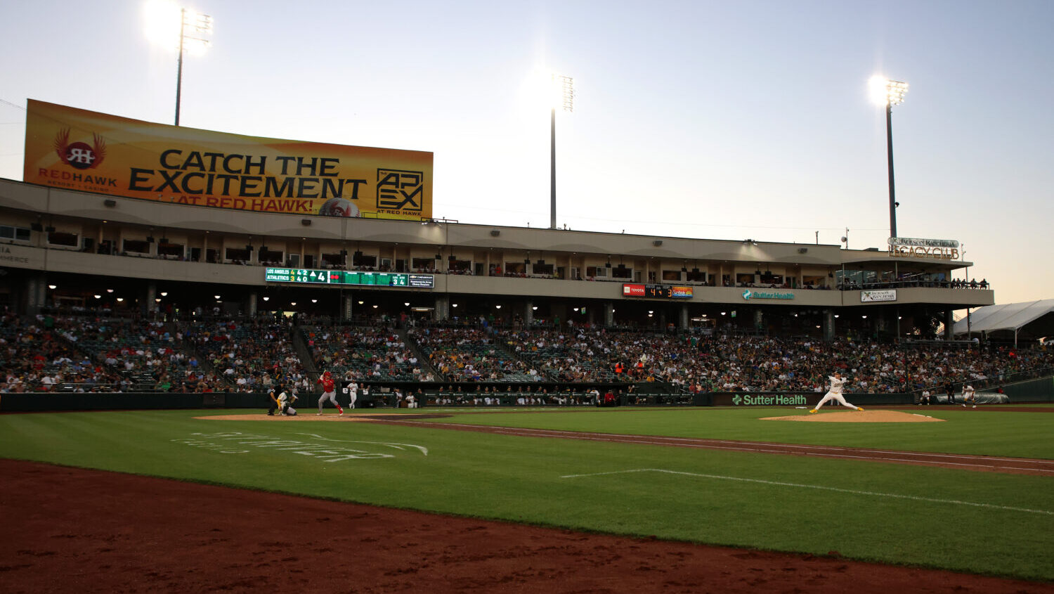 Athletics Rays MLB Minor League Ballpark temporary homes...