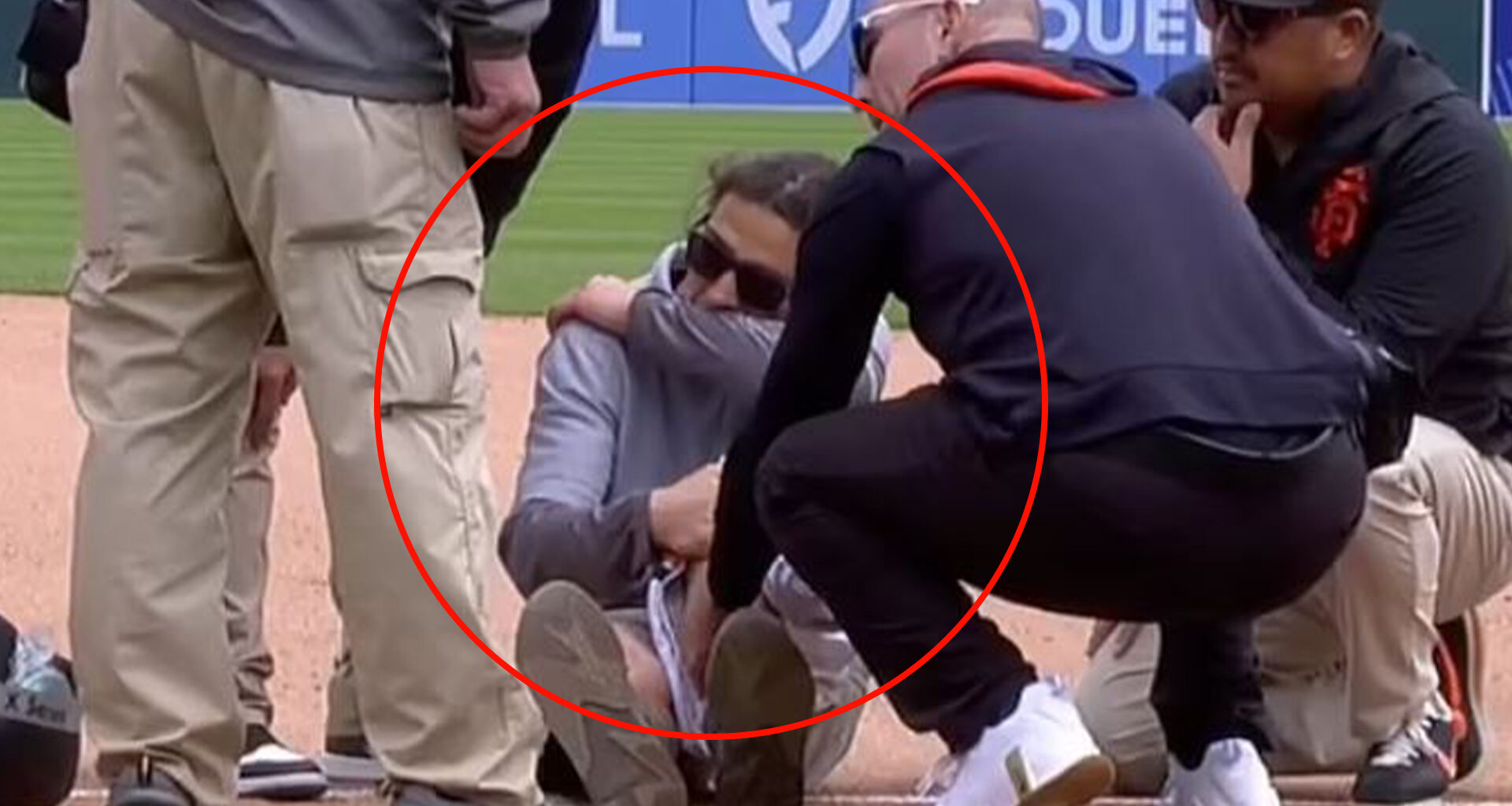 'You can't do that' - Tigers staff members spotted making 'obscene' gesture towards live TV cameras after injury at game