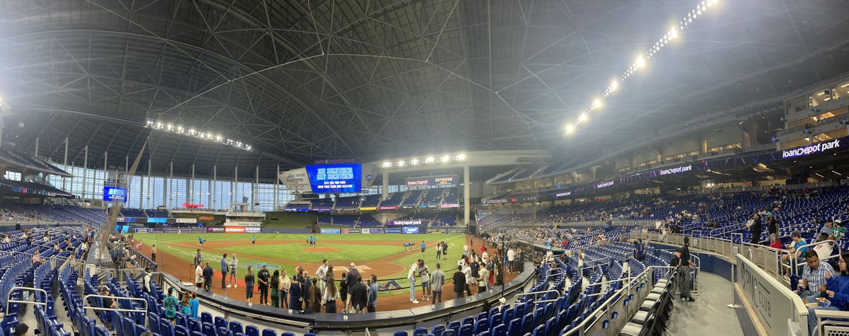 Behind home plate. loanDepot Park. September 18, 2024.