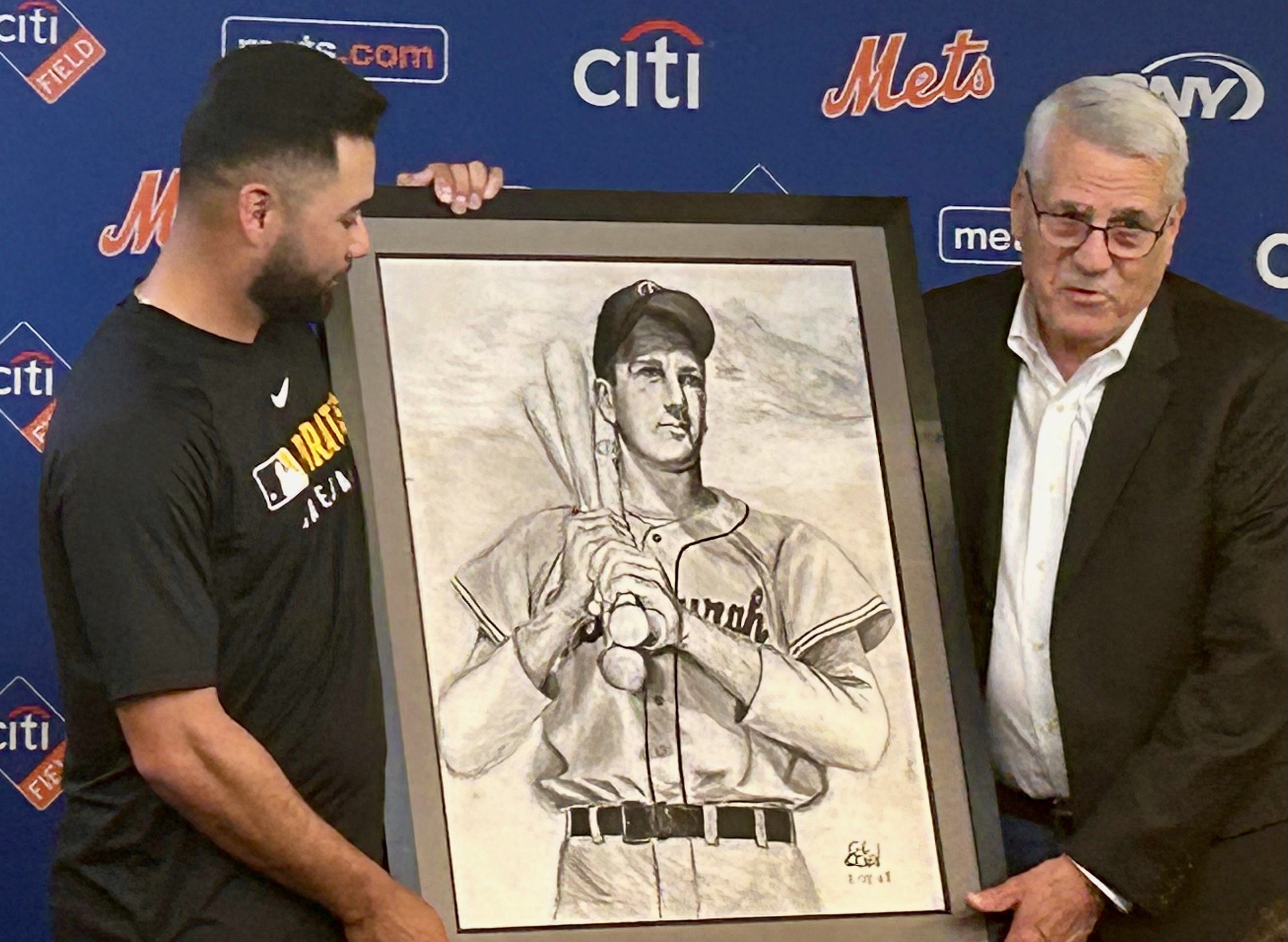 Isiah Kiner-Falefa Scott Kiner Ralph Kiner Mets Citi Field painting