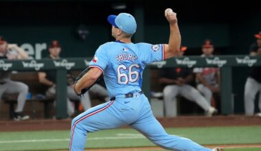 Rangers’ Josh Sborz keeping pace with ambitious timeline for return from elbow surgery