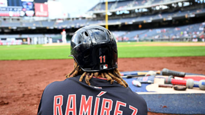 Jose Ramirez turns heads with legendary slide of the season for Guardians